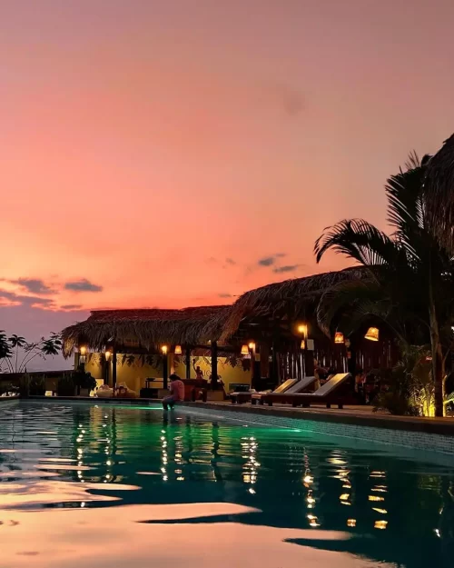 Atardecer único en el Club House de Yanashpa Village